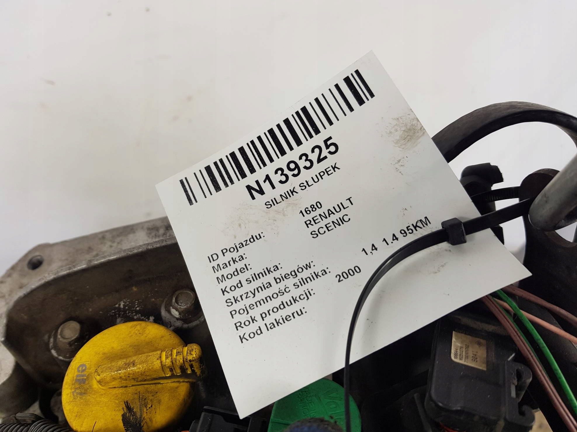 engine pillar 1.4 95KM 1.4 K4J750 RENAULT SCENIC