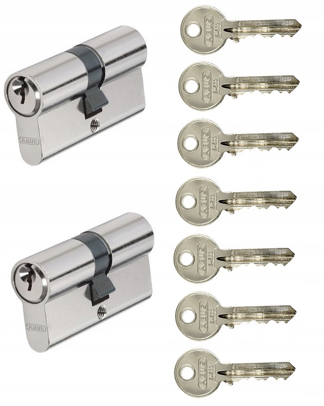 Vložky E45 nikl 2x 30/40 Abus 7 klíčů systém/ identické kódování