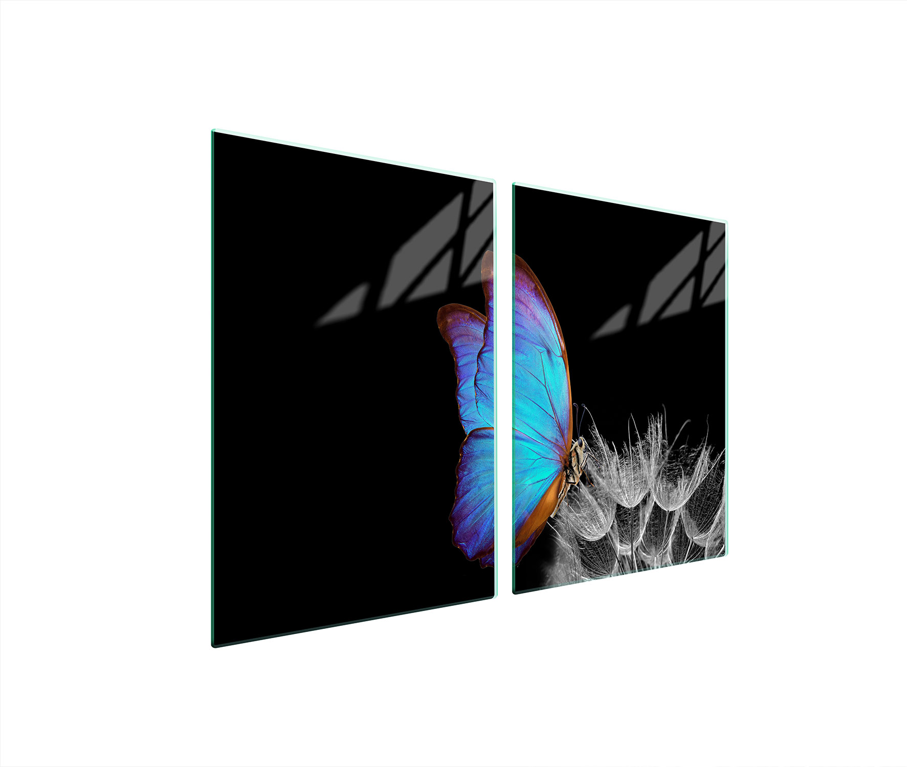 Skleněná Ochranná Deska Do Kuchyně 2x45x52 Motýl Tvrzené Sklo