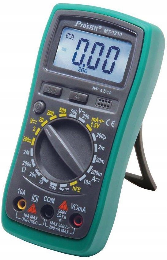 Miernik 1999 [V, A, om] test baterii Proskit