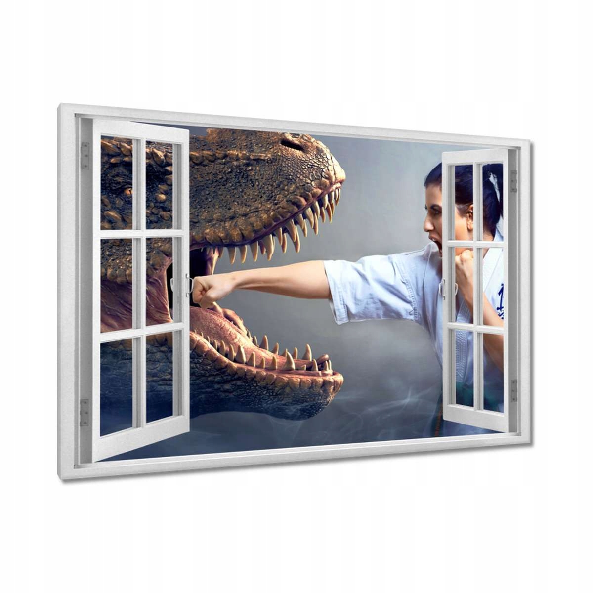 Obrazy 120x80 Silný útok Dinosaurus