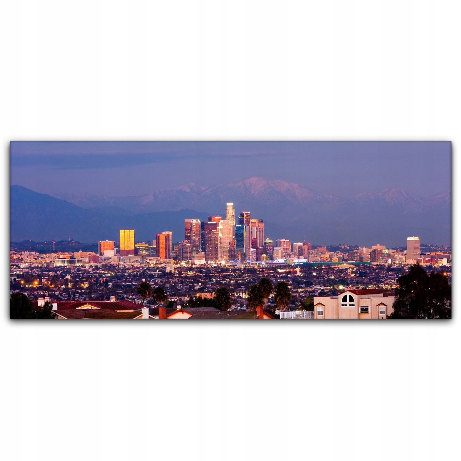 

Obraz płótno z foto 125x50 Los Angeles Noc Miasto