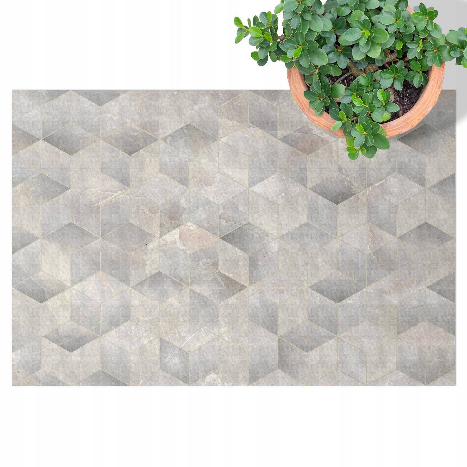 Vinylový Koberec z Pvc na Terasa Balkon do zahrady, 3D krychle, 60x90