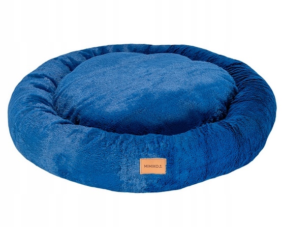 Levně Útulný chlupatý pelíšek pro psa Mimiko Pets Shaggy XXL 100 cm chrpový