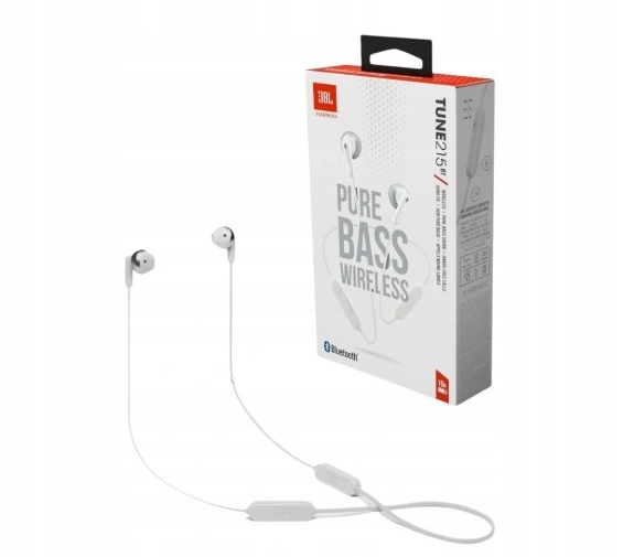 Jbl T215 Tune 215 Bt Bezdrátová Sluchátka Do Uší Bílá