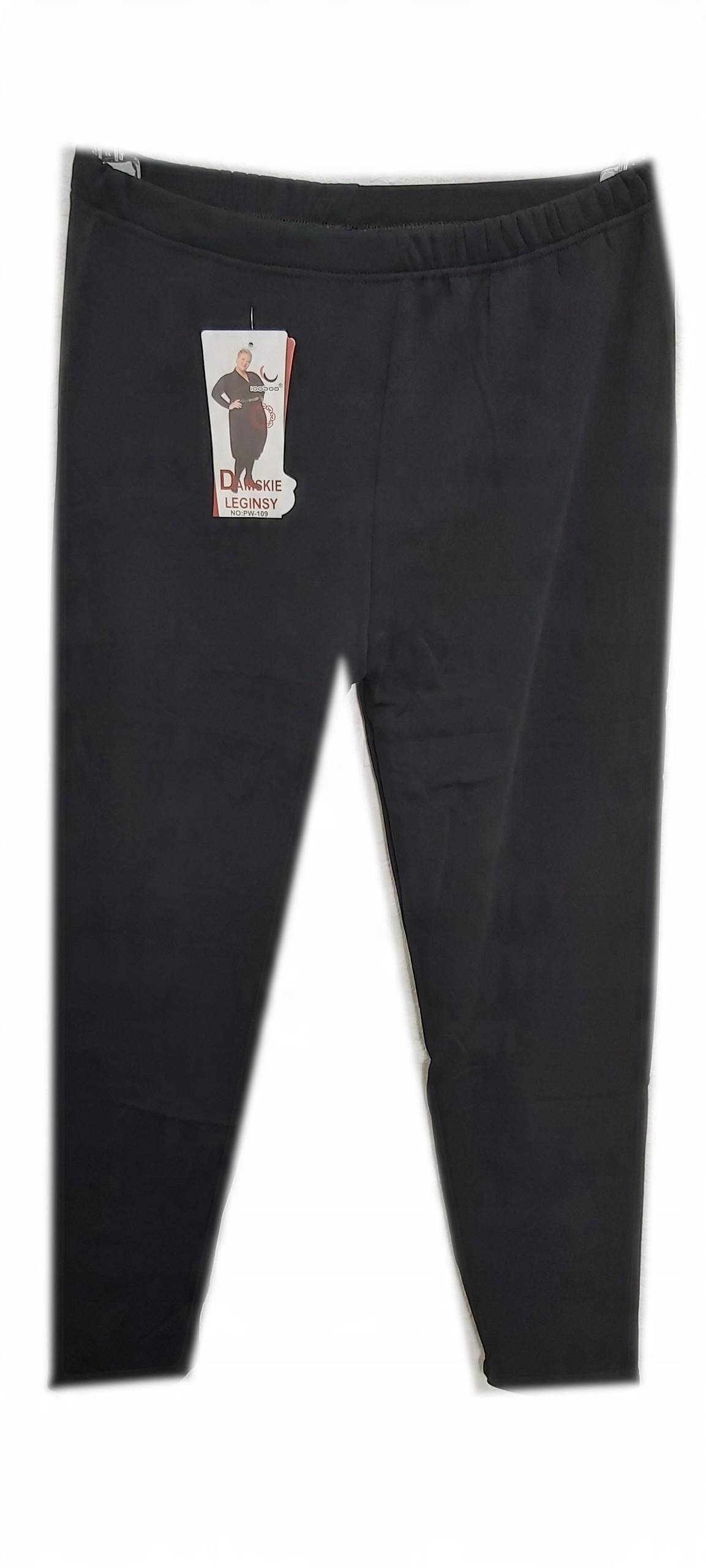 

6XL/7XL Ciepłe Leginsy Getry Czarne- Ocieplane