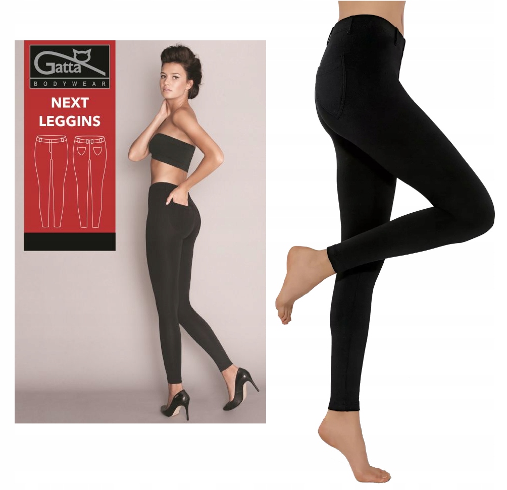 

Spodnie Legginsy Next Gatta z kieszeniami | M