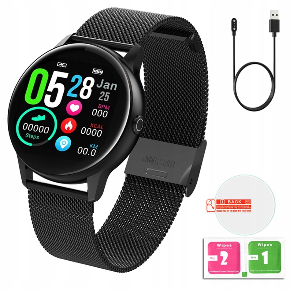 

Smartwatch Damski Zegarek Polski DT88 Pro Czarny