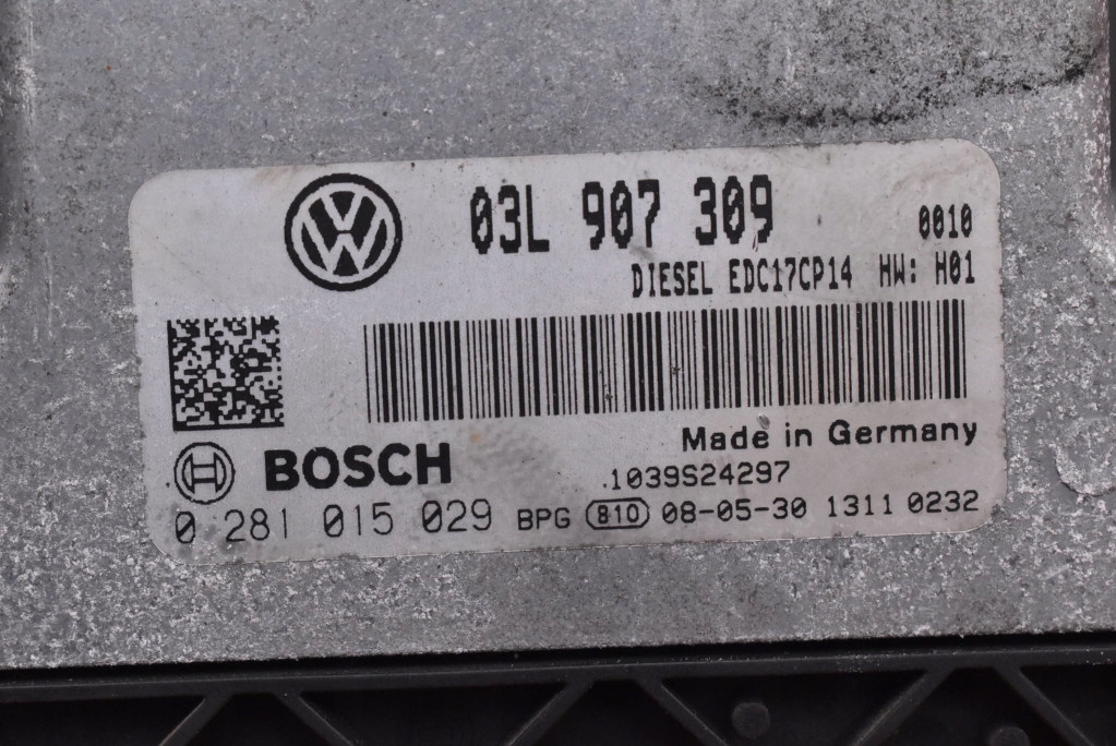 control unit computer of the engine 03L907309 VW PASSAT B6 2.0 TDI 140 KM 05-10