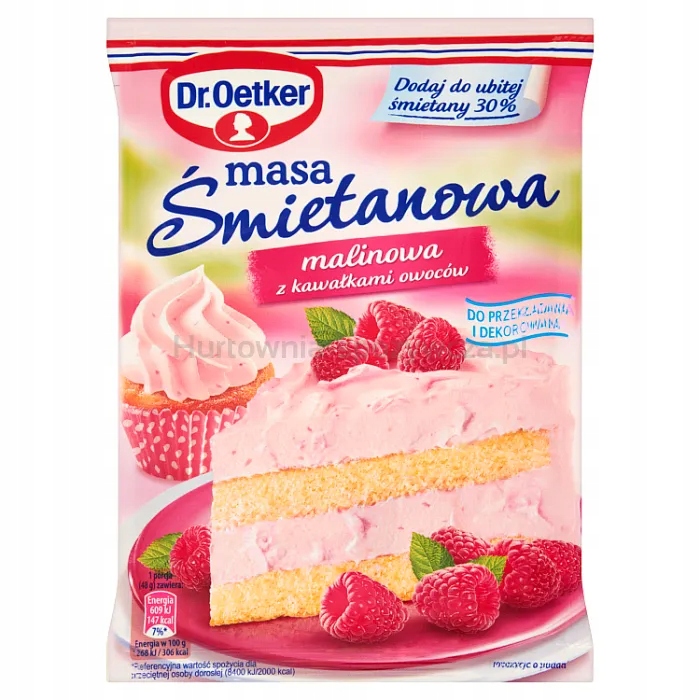 Levně Dr.Oetker Malinová smetanová hmota 86 g