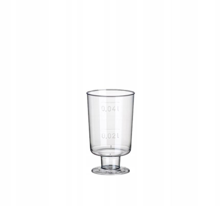 

Kieliszki do wódki plastikowe na stopce 40ml 20szt