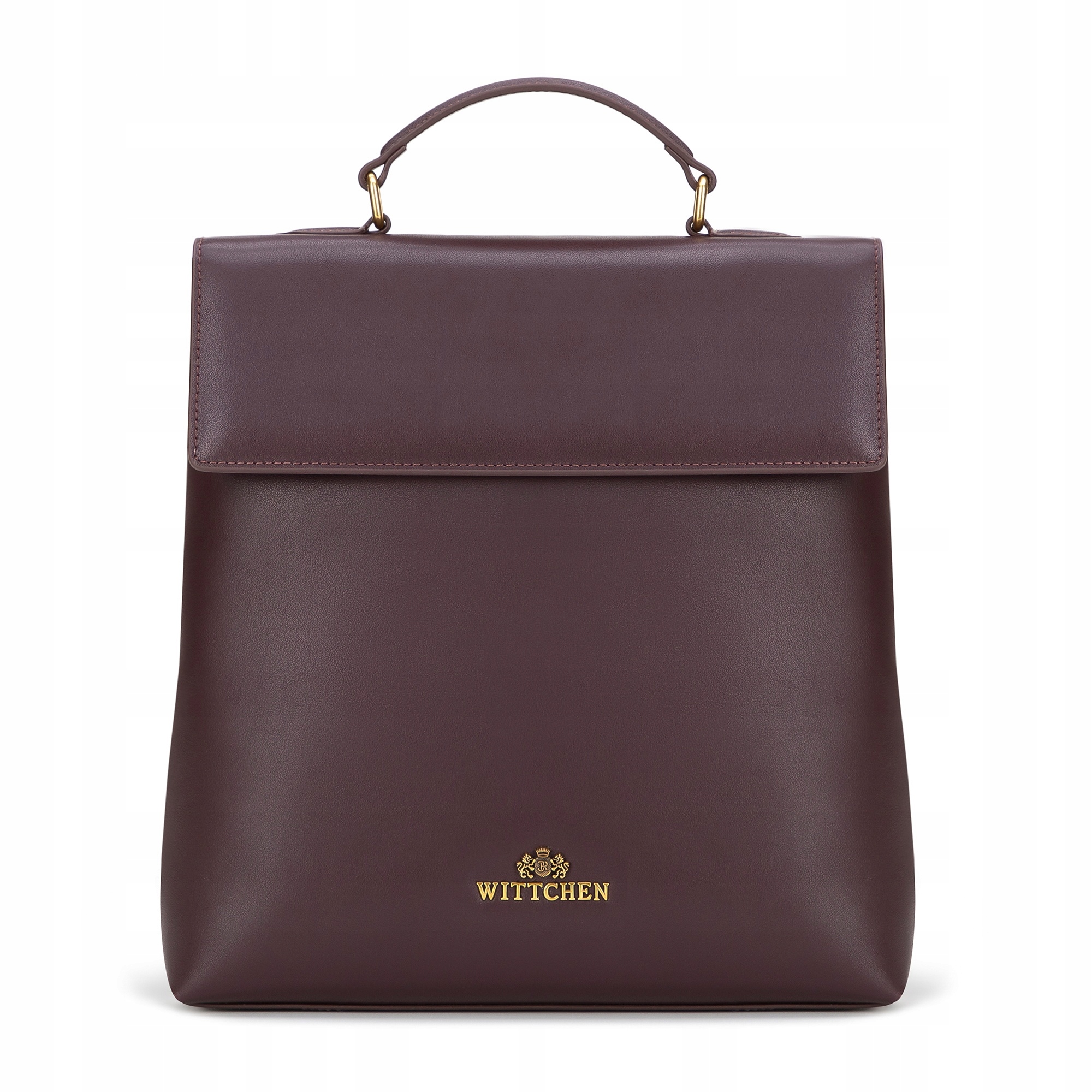 Wittchen Plecak Skórzany Elegance 101-4E-200-3 Bordowy Skóra Naturalna