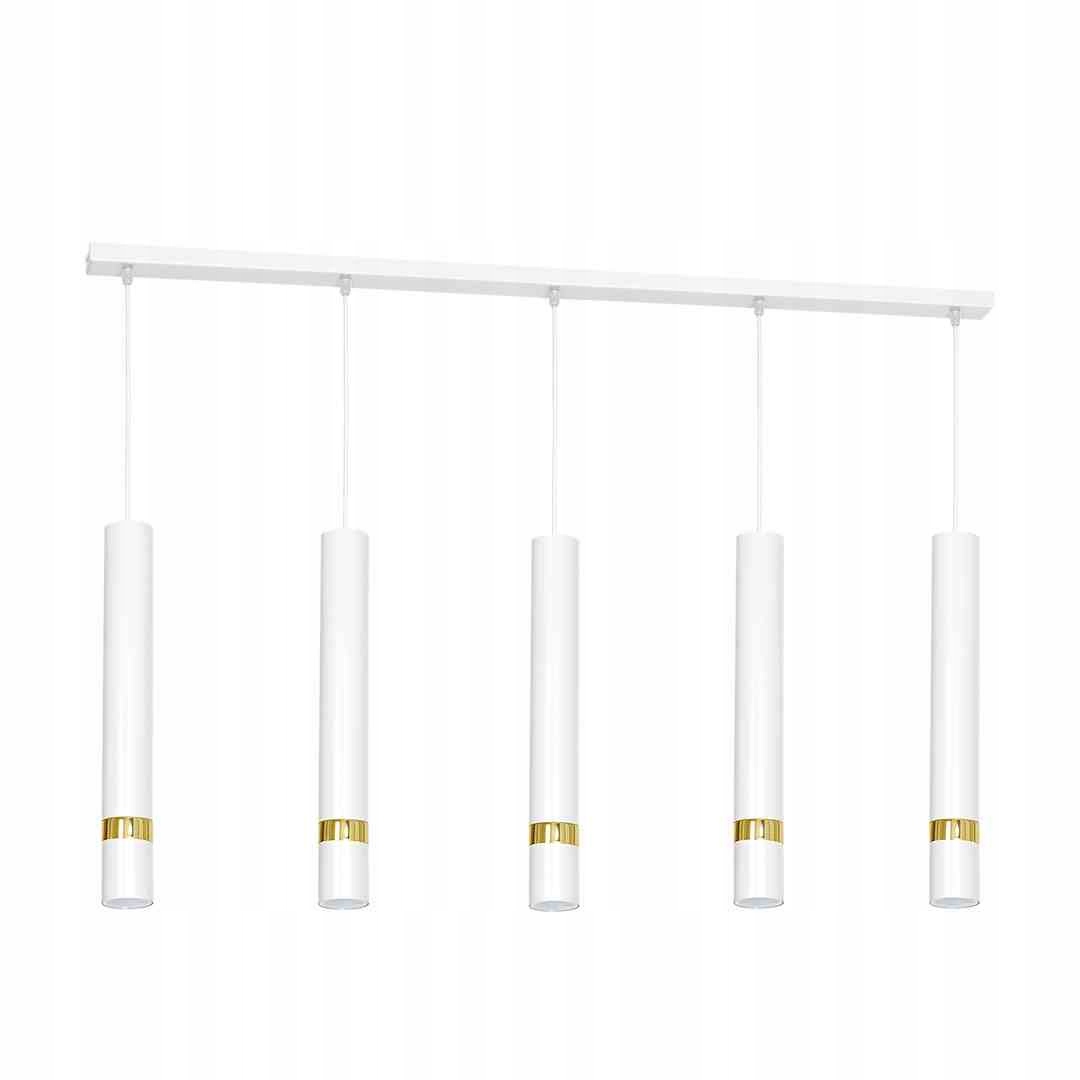 Závesná lampa Joker 5xGU10 biela/zlatá