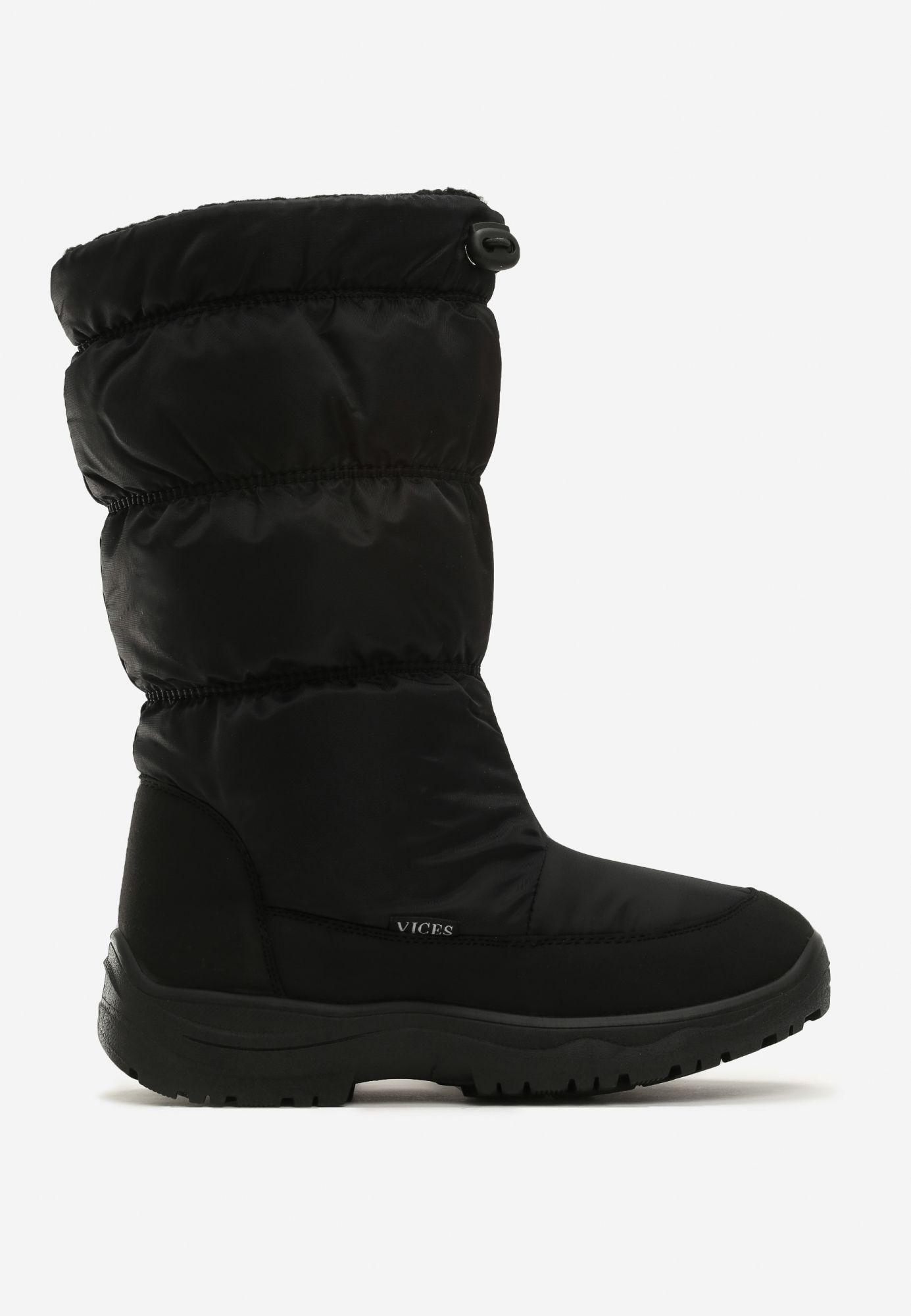 Czarne Śniegowce 39 Rozmiar 39