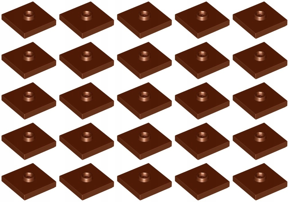 

Lego 87580 Płytka 2x2 brązowa (15g) 25 szt.