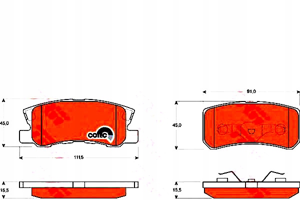 Trw Brzdové Destičky Citroen C-crosser 2.4 16V (ep