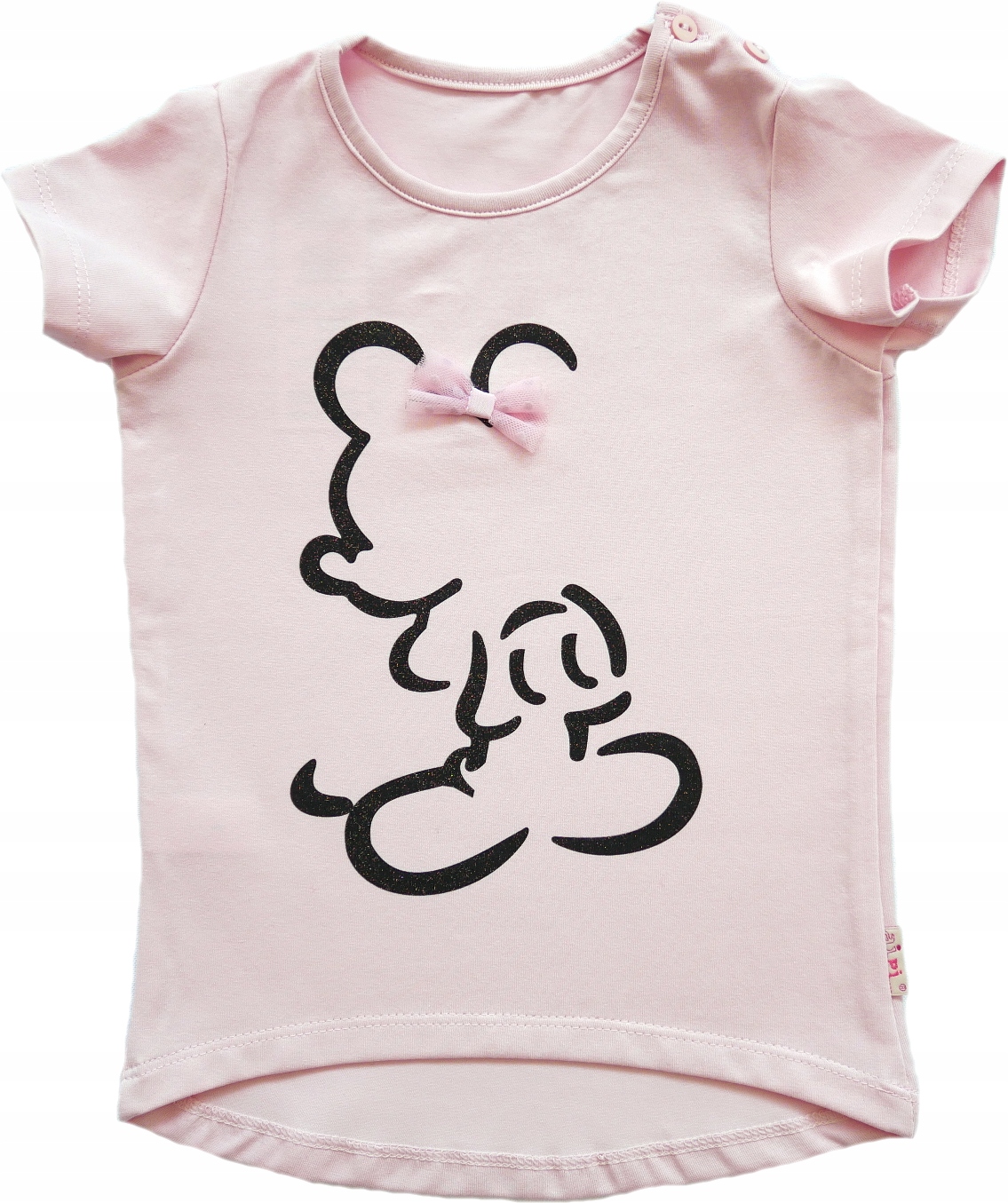 

Bluzka z myszką różowa bawełna Aipi 98