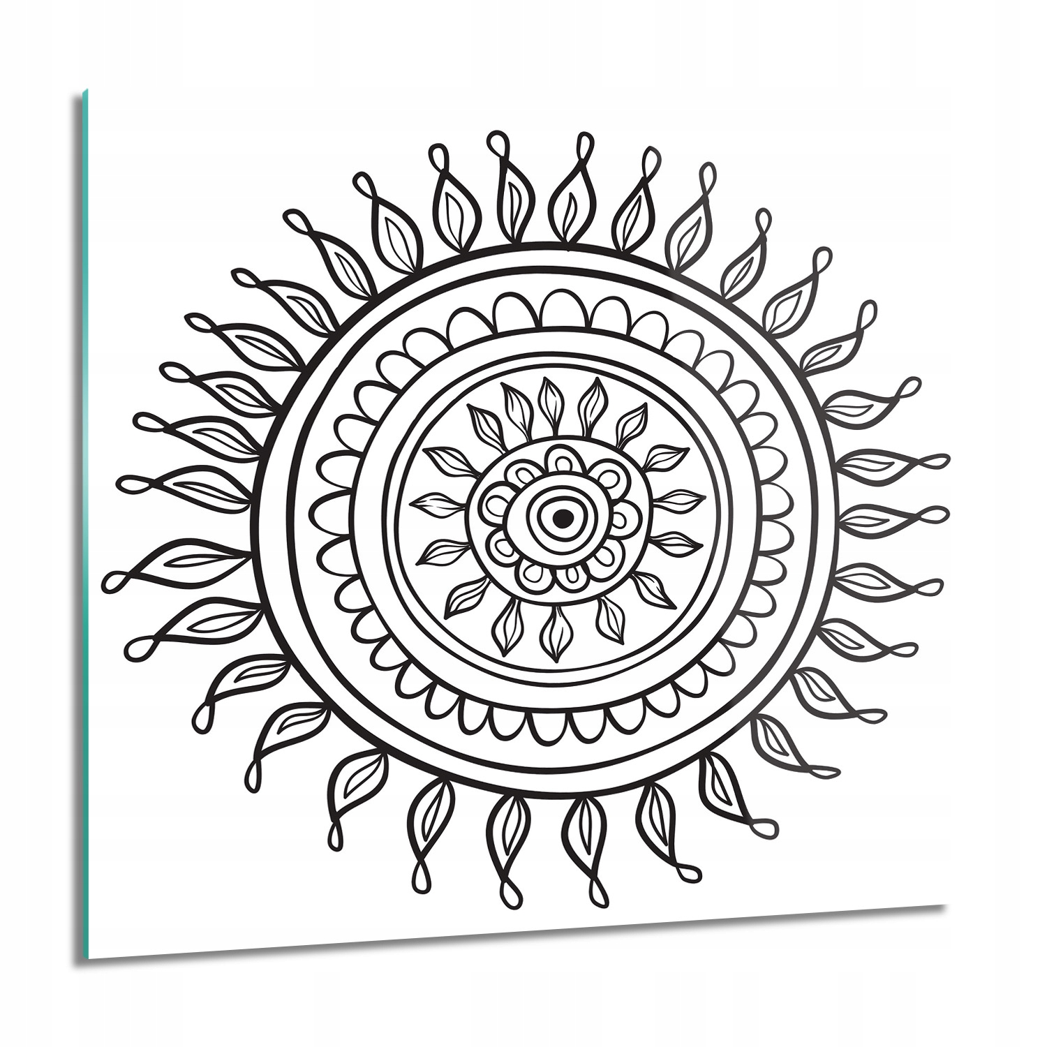 

Rozeta kwiat mandala Foto szklane 60x60 do kuchni