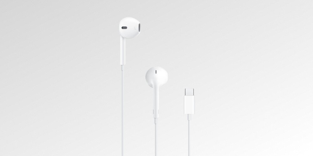 Słuchawki douszne APPLE EarPods USB-C Biały Marka Apple