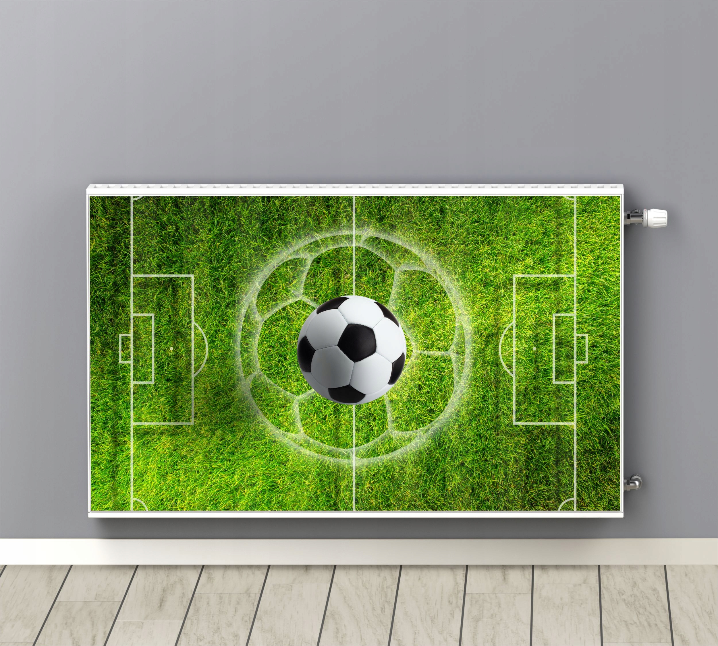 Maskovač na radiátorový radiátor Podložka Magnet Míč Stadion Zápas 60x100 cm