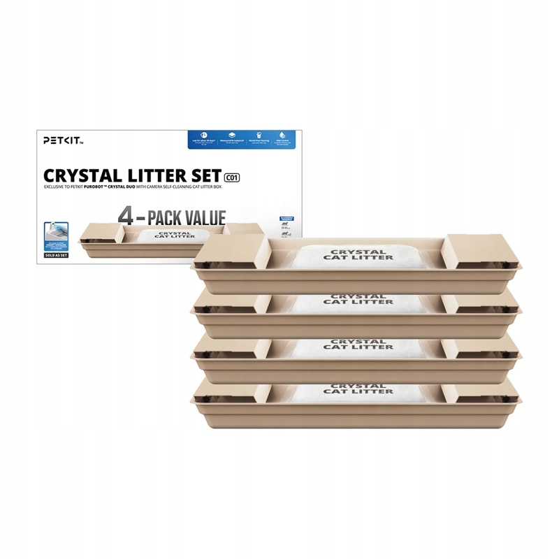 Levně Petkit Crystal Litter pro Purobot Crystal Duo, 4 sáčky