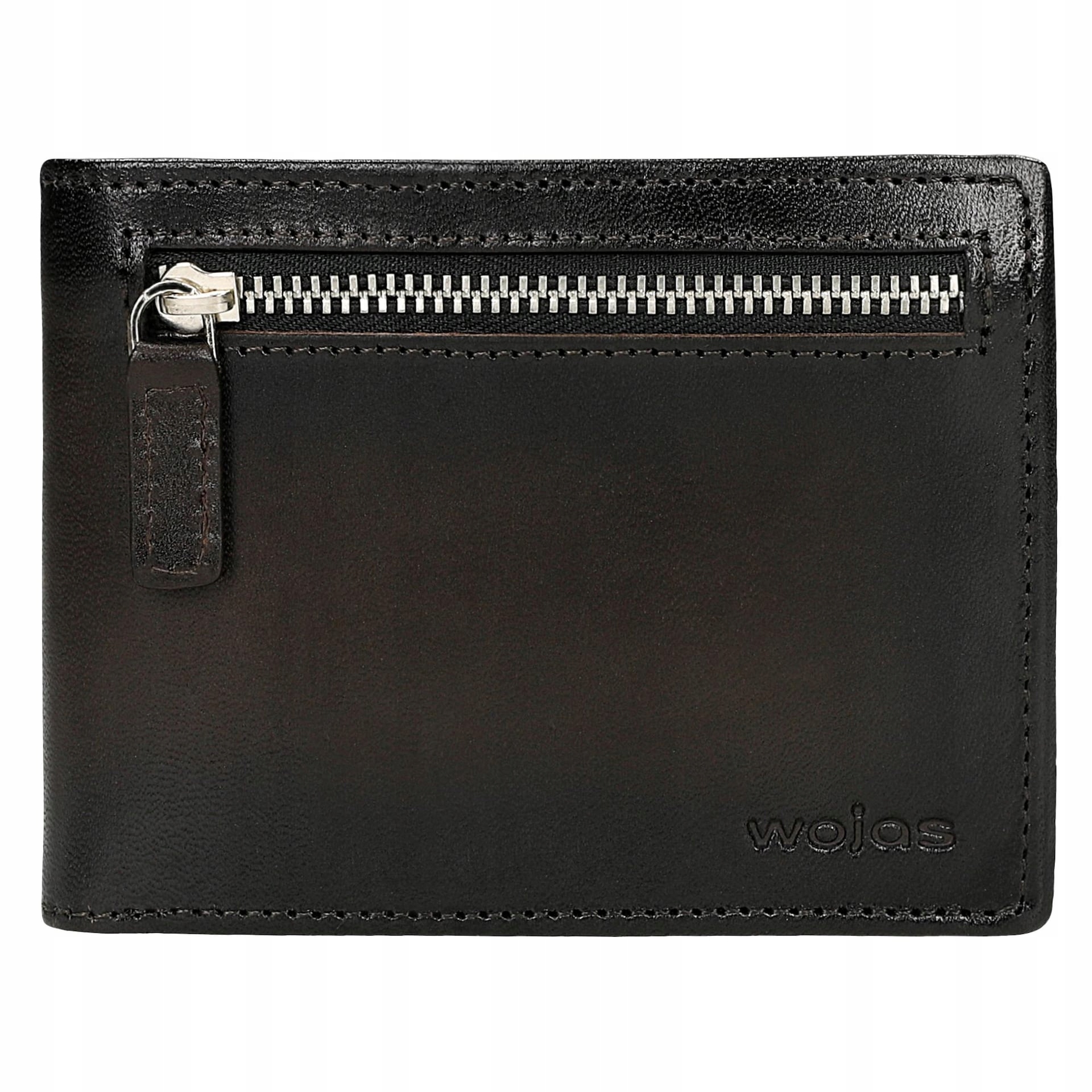 Tmavě hnědá pánská peněženka z přírodní kůže