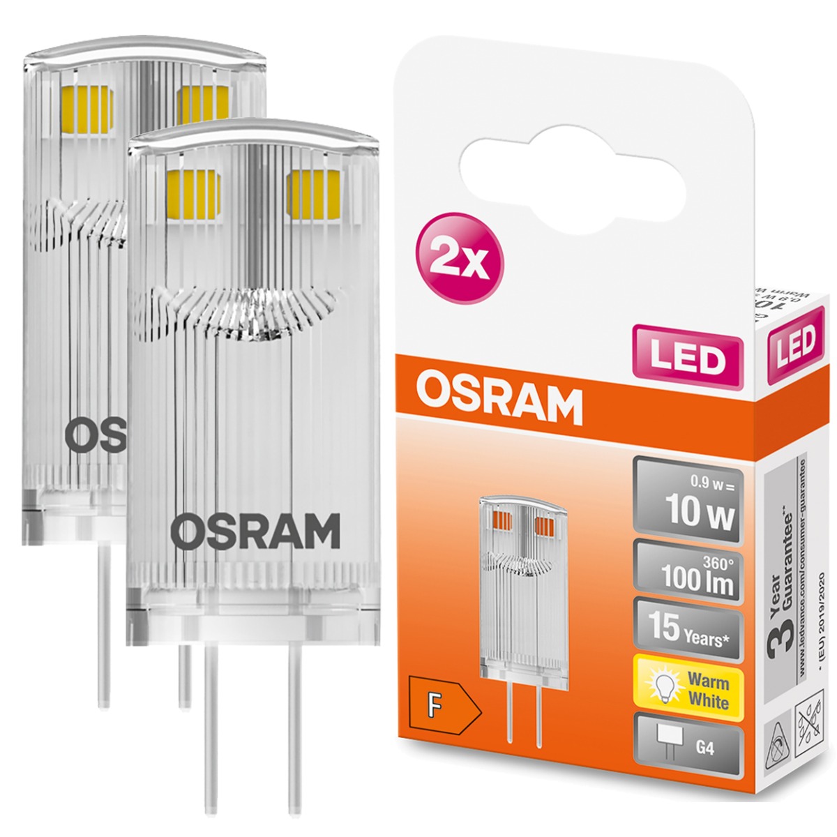 

Żarówka Led Kapsułka G4 0,9W 2700K Osram 2PAK Mini