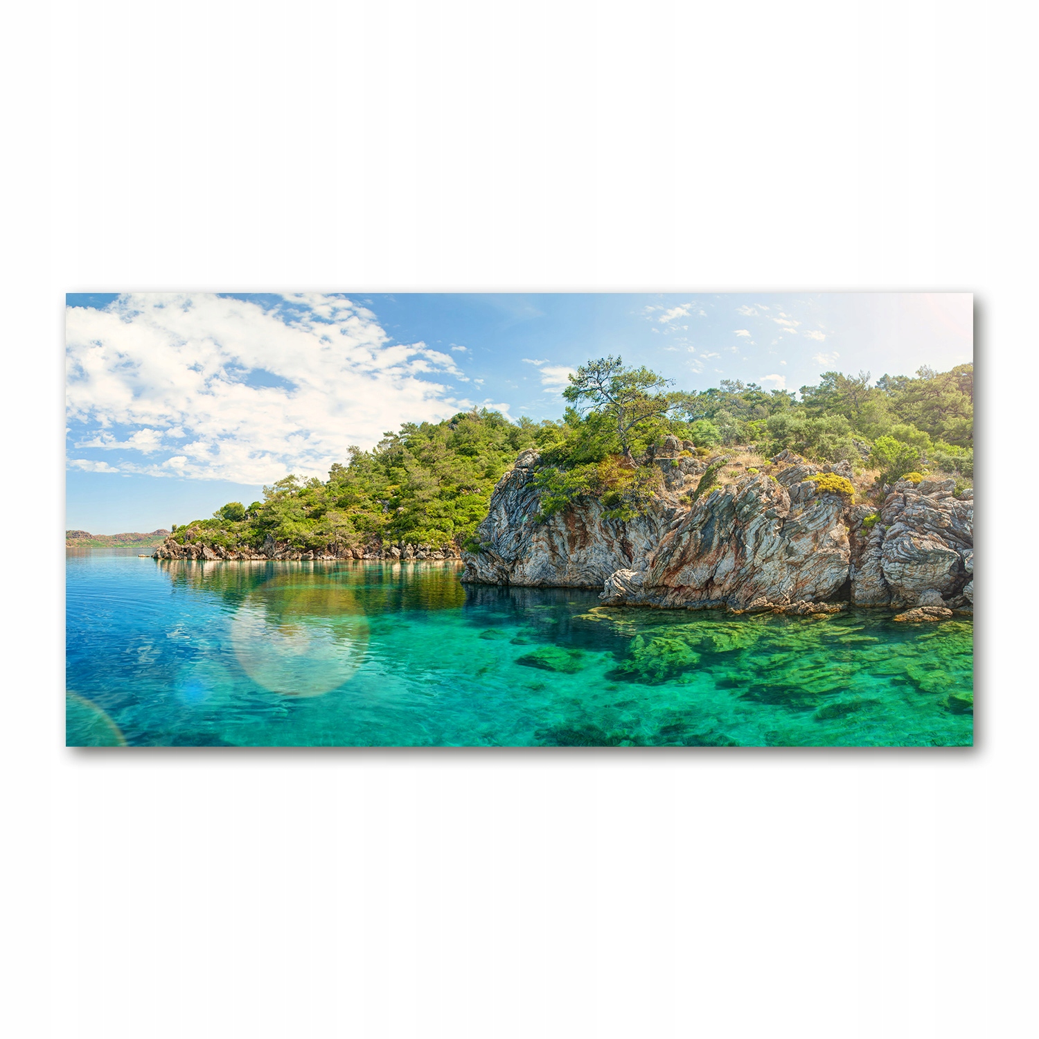 

Foto-obraz akryl Błękitna laguna zdjęcie 140x70 cm