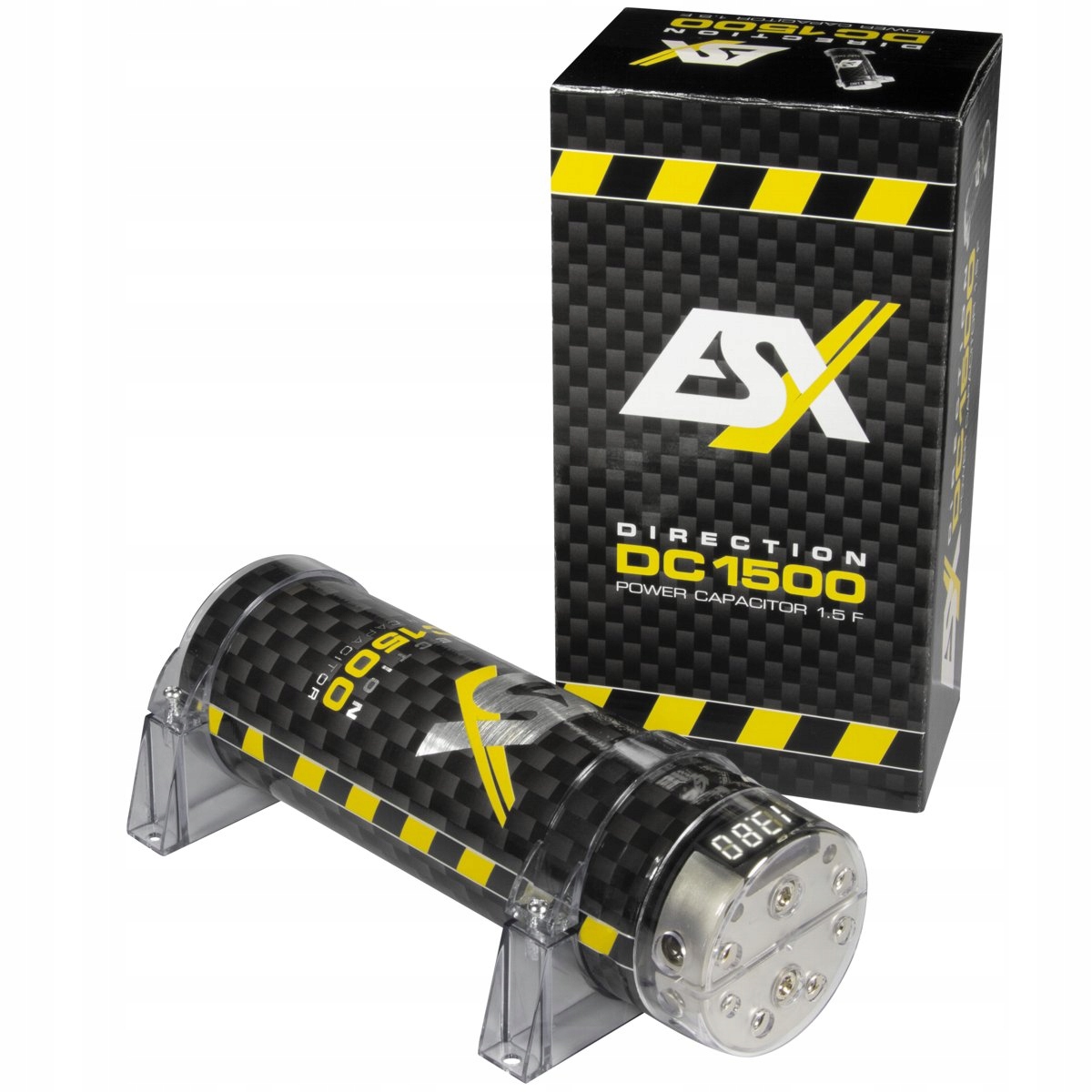 Kondensator ESX DC1500 pojemność 1,5 Farada jakość Marka ESX