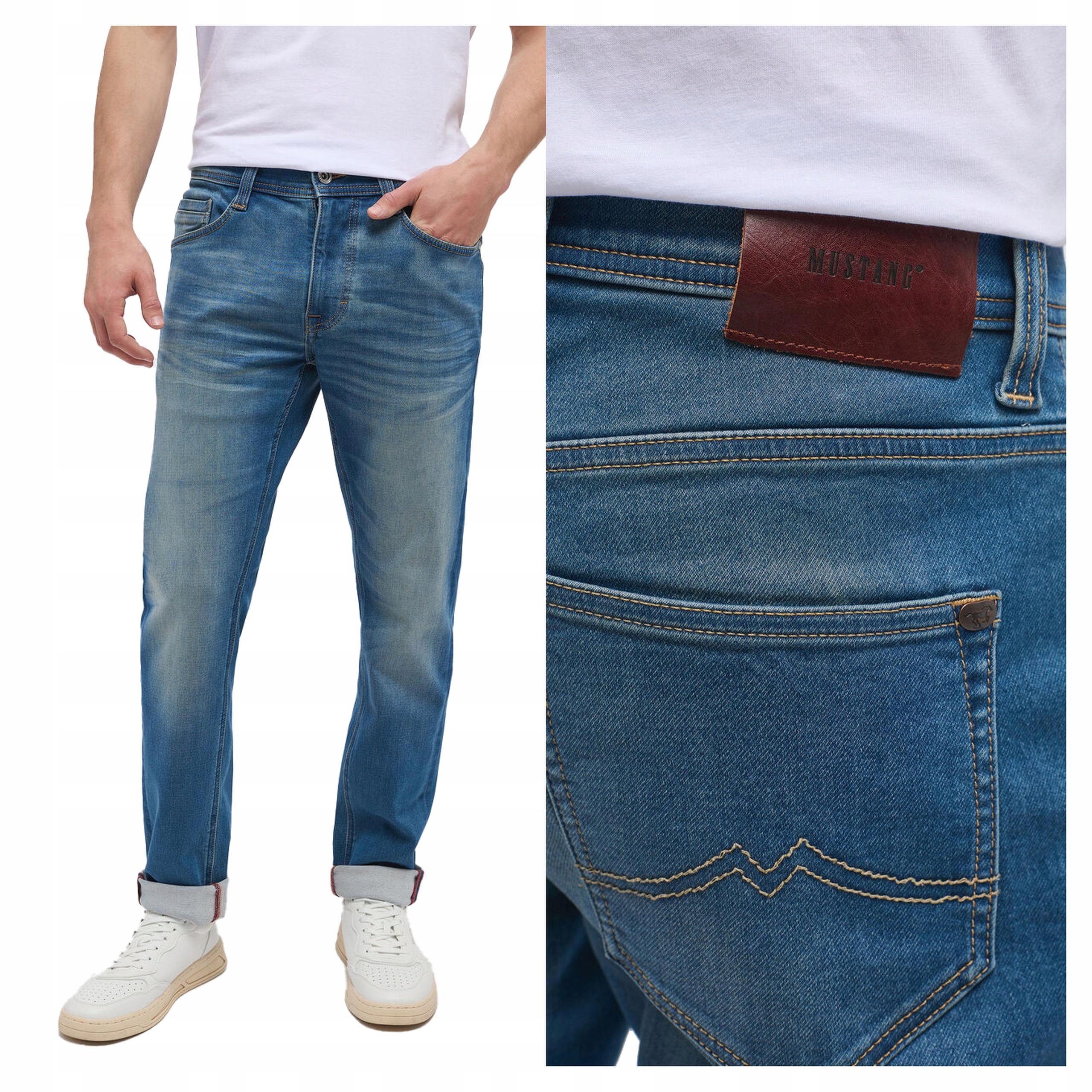 Pánské jednoduché džínové kalhoty Mustang Oregon Slim