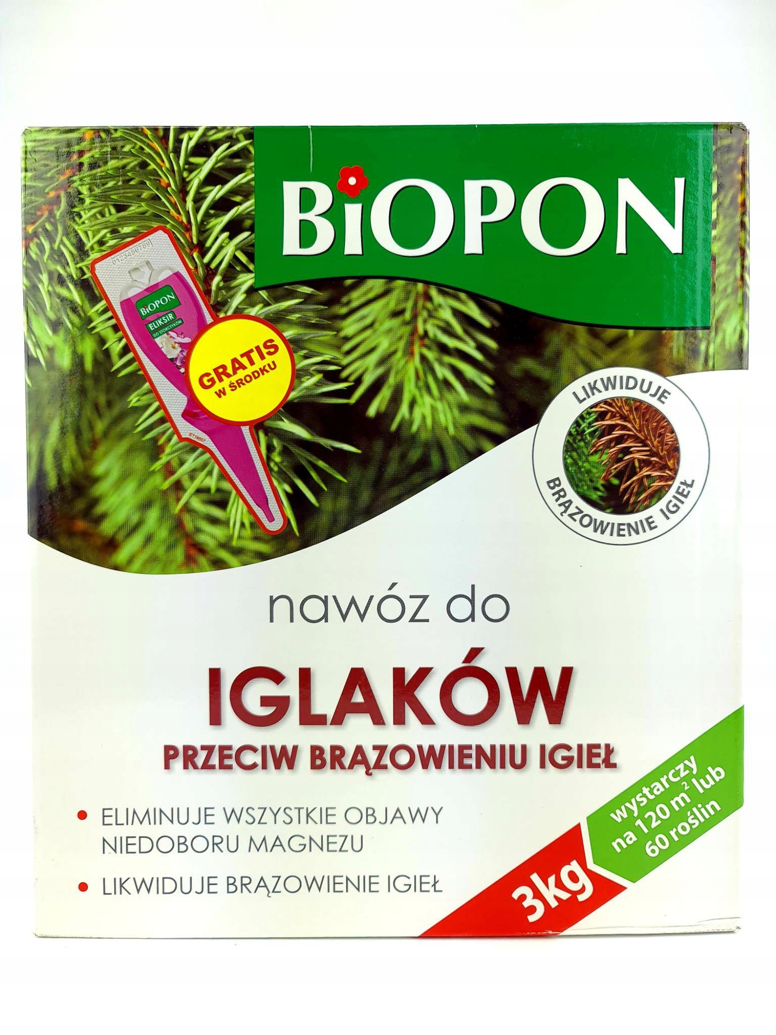 

Nawóz 3kg do iglaków przeciw brązowieniu igieł tuj