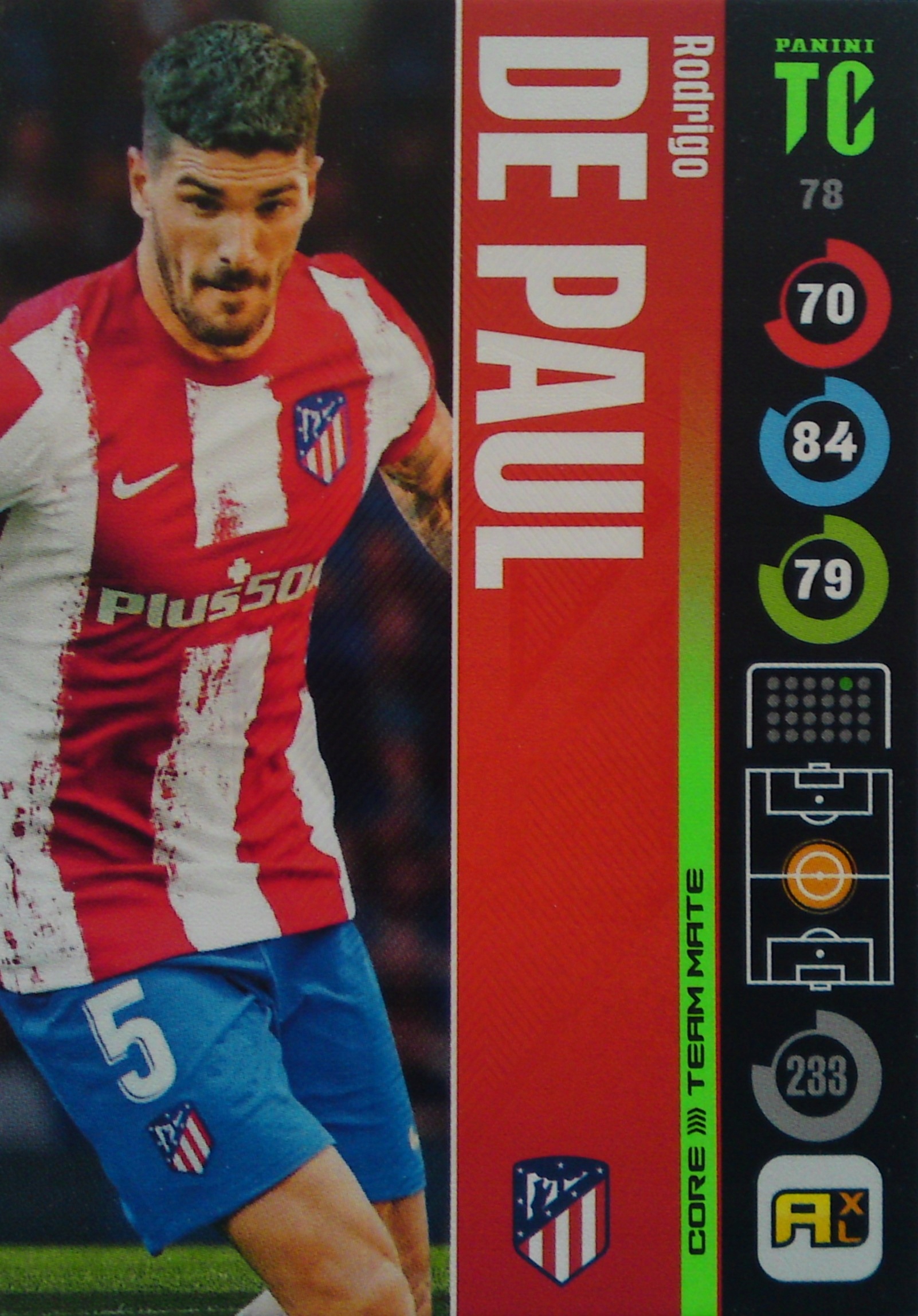 Panini Top Class 2022 Team Mate De Paul 78