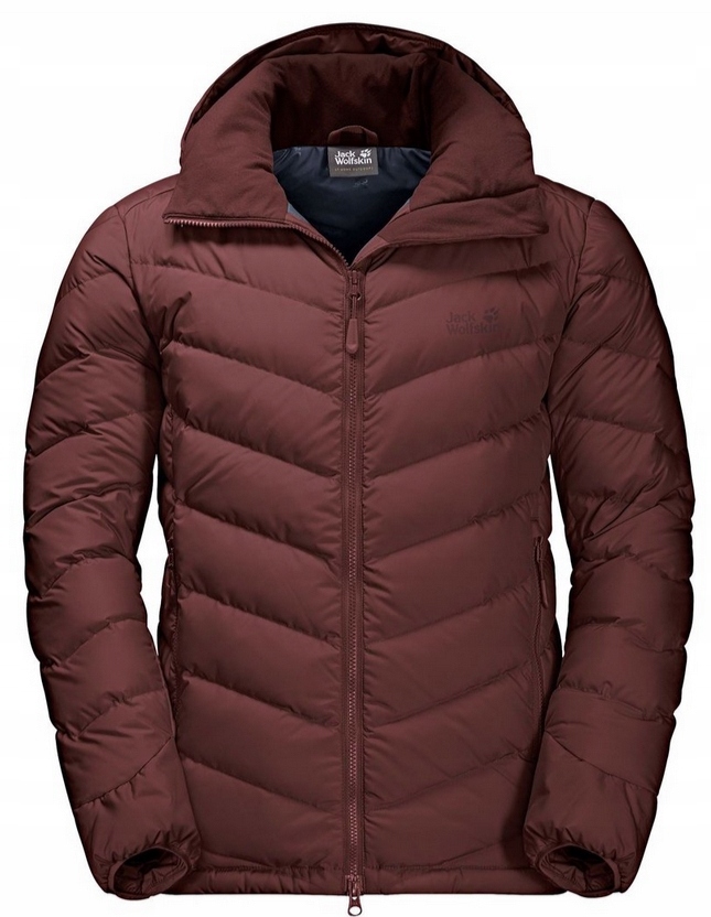 3049 Bunda Jack Wolfskin Pánská Zimní S Kapucí péřová prošívaná S