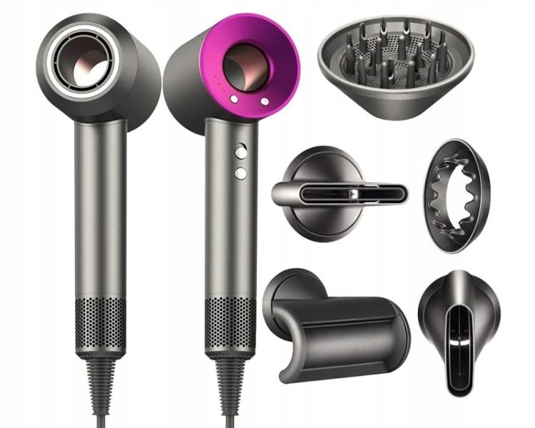 Vysoušeč vlasů s difuzérem Ionizace Tiché nástavce 5v1 1600 W