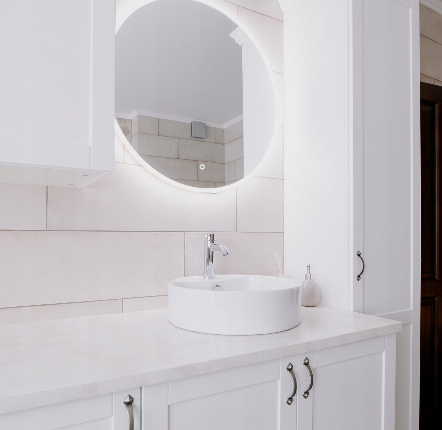 LUSTRO OKRĄGŁE LED 50cm PODŚWIETLANE Z WŁĄCZNIKIEM Typ lustra ścienne