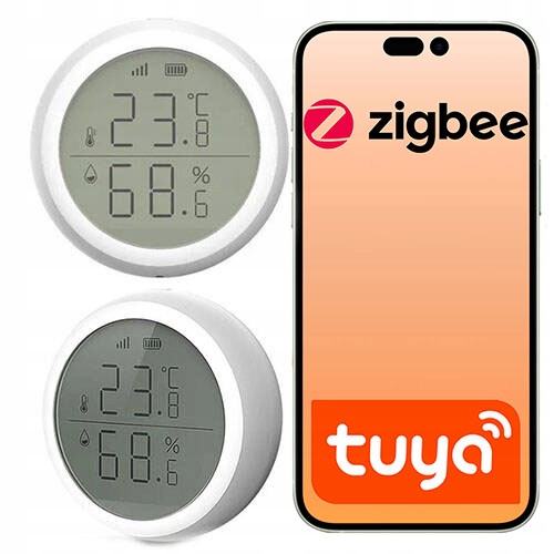 Snímač teploty a vlhkosti Zigbee Tuya na baterie s LCD displejem