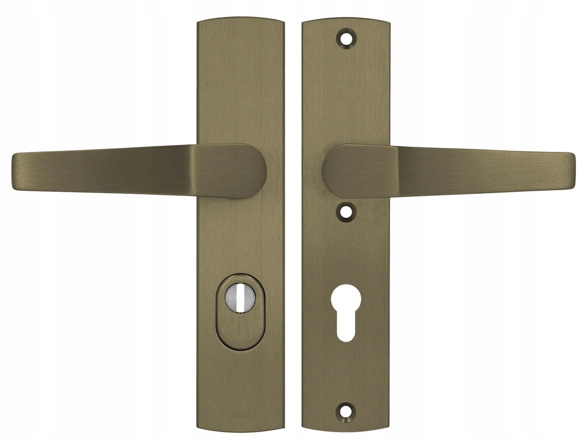 Vonkajšia kľučka proti vlámaniu Arrow Flex staré zlato 72 mm Axa