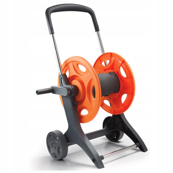 Wózek Na Wąż Ogrodowy Zwijacz Bęben Na Kołach Stojak Nawijacz Węża 60mb