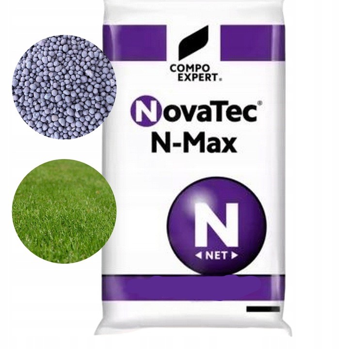 Compo NovaTec N Max 25KG Azot 24% nawóz do trawy trawnika szybki wzrost