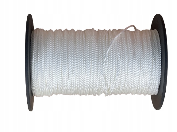 sznurek ozdobny skręcany 1mm/100mb Arkans biały