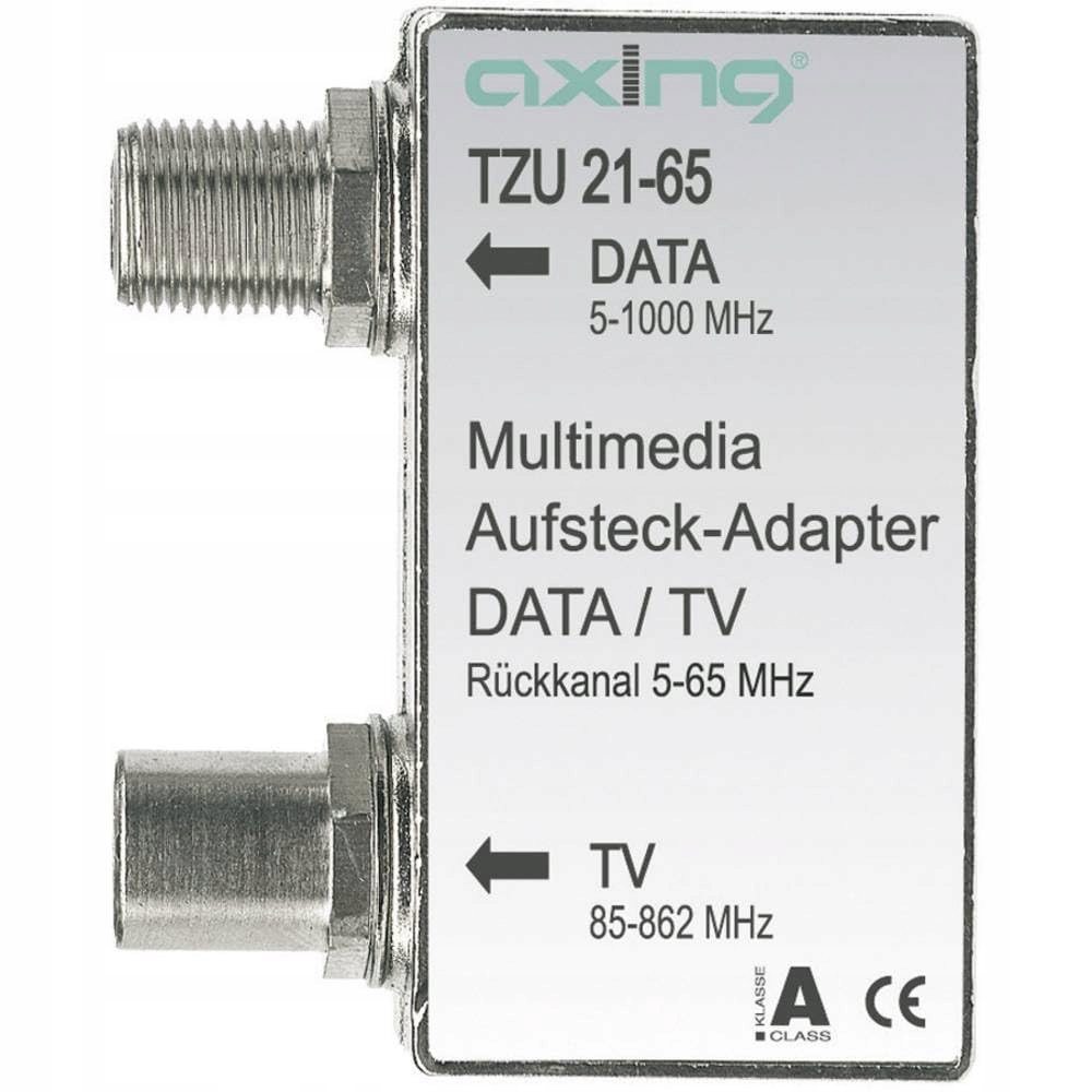Outlet Adapter TZU 22 DVB-T Finder Axing TZU2165 wtyczka IEC złącze DATA