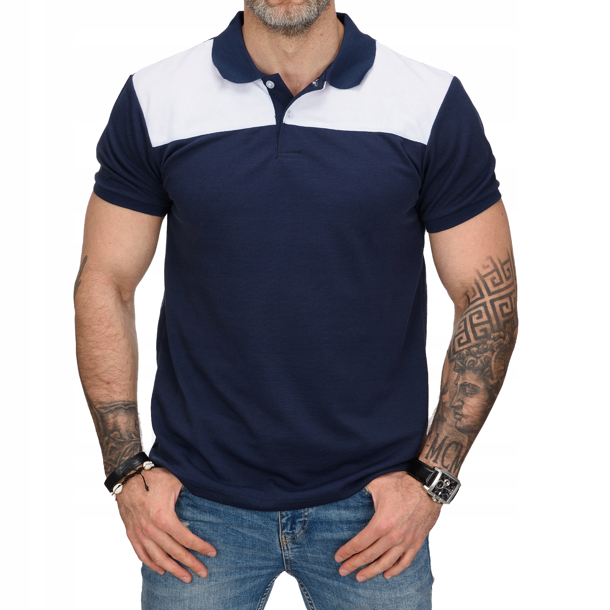 

P320 r. M Męska Koszulka Polo Gładka Polówka