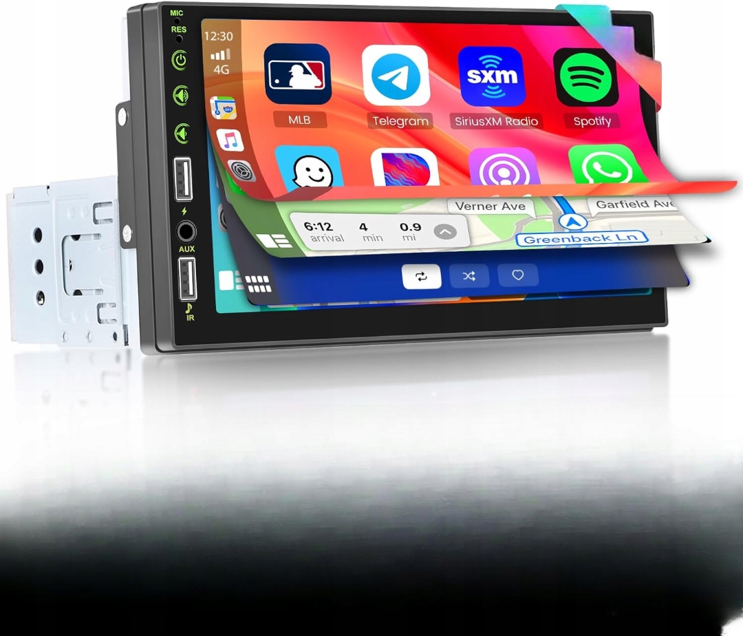 Autorádio Hikity Rádio 1DIN Android 7 Palců Wifi Bluetooth