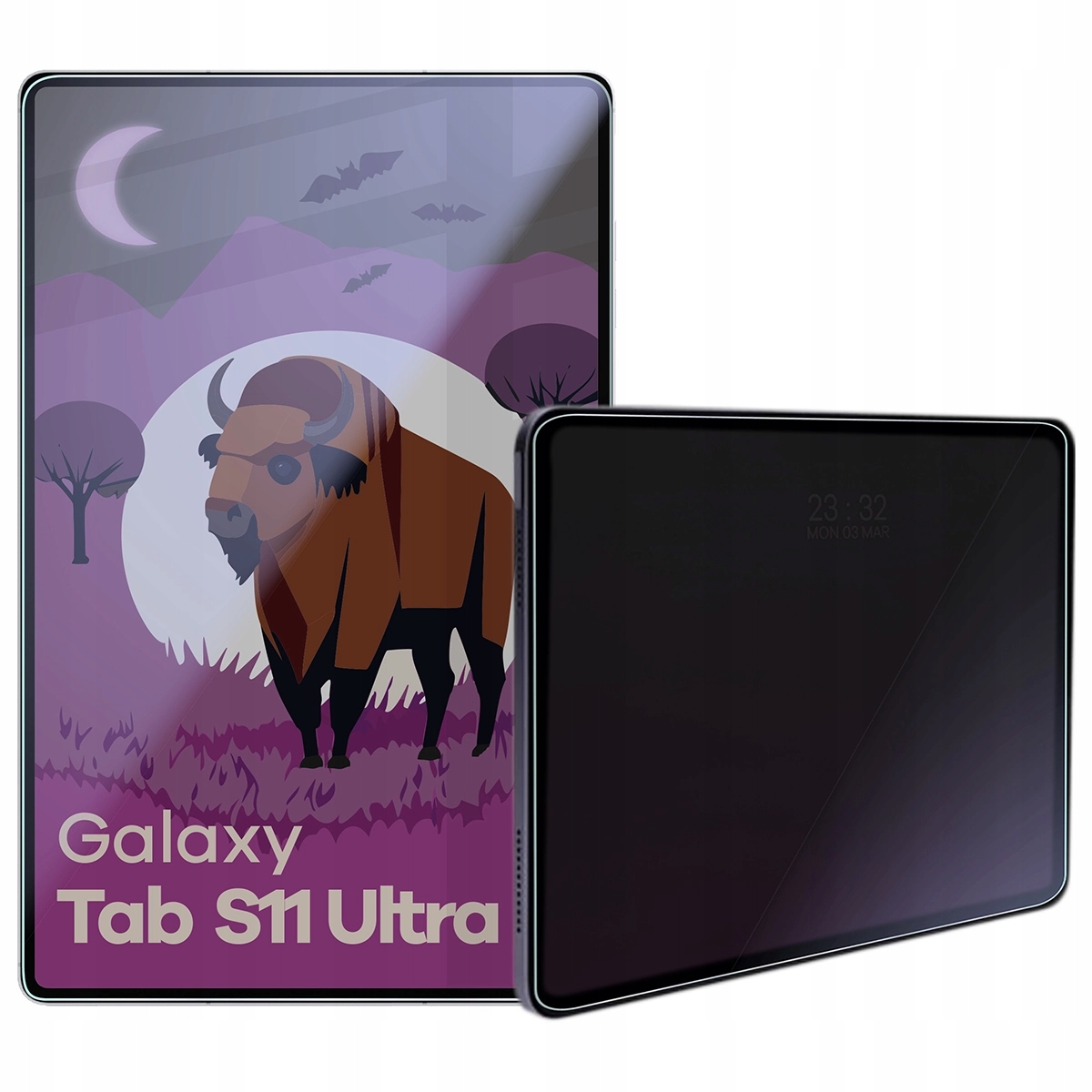 Hybridní soukromí Sklo pro Galaxy Tab S11 Ultra, matné sklo Bizon