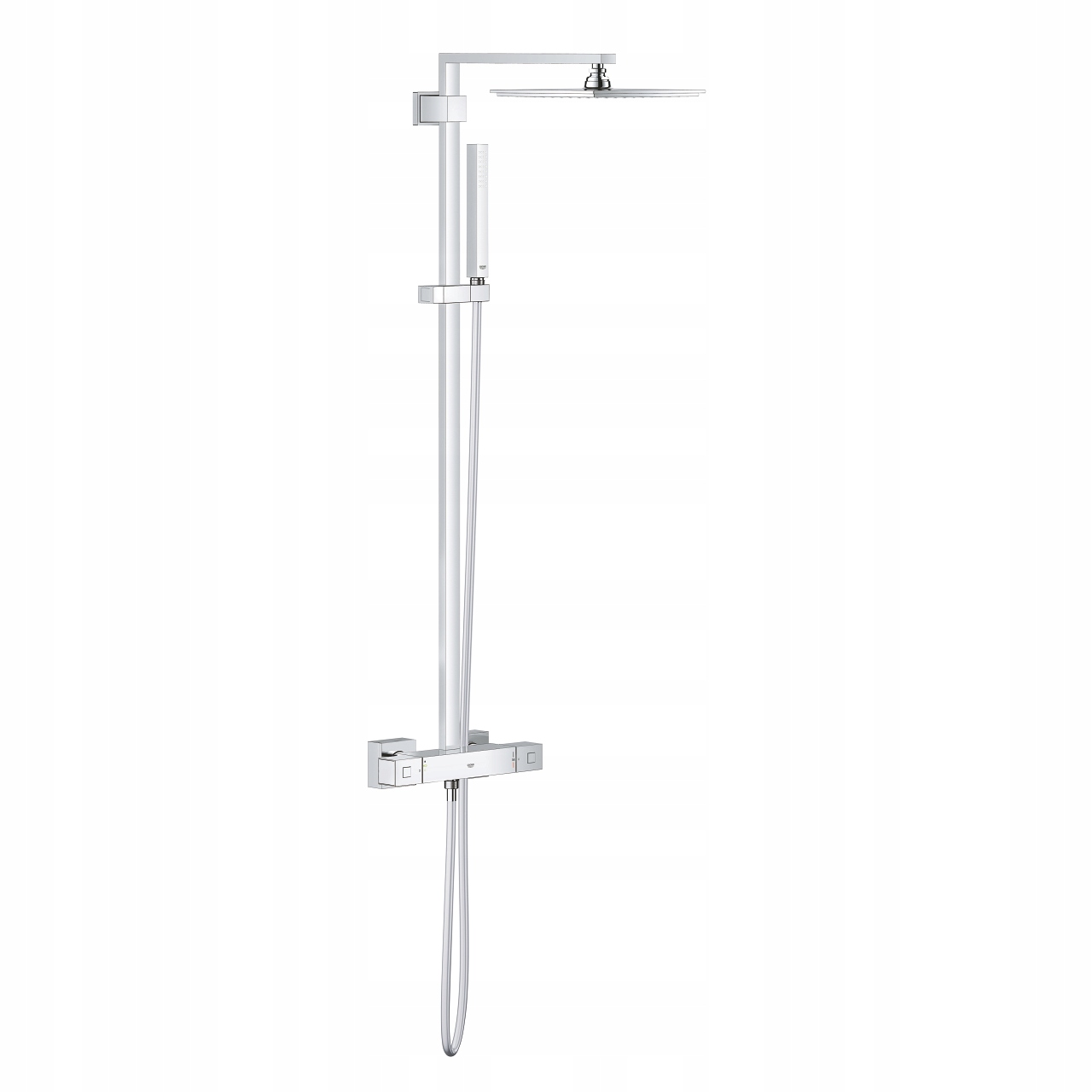 System prysznicowy Grohe Euphoria Cube z deszczownicą i ręcznikiem