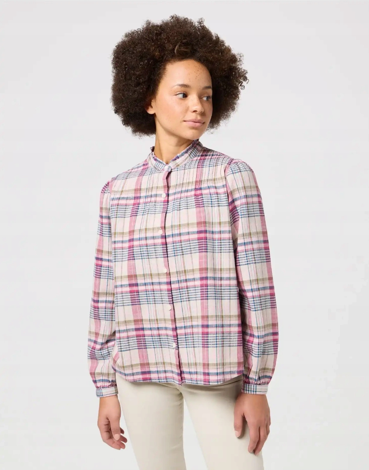 Dámská košile Wrangler Pintuck Blouse Violet Quartz 112350325 S
