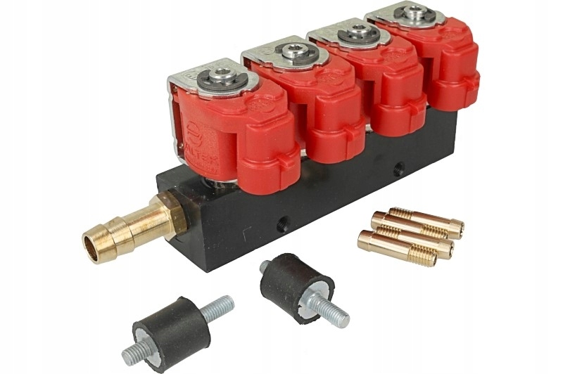 Lišta vstřikovačů Valtek typ 30 4, 3-ohmové válce