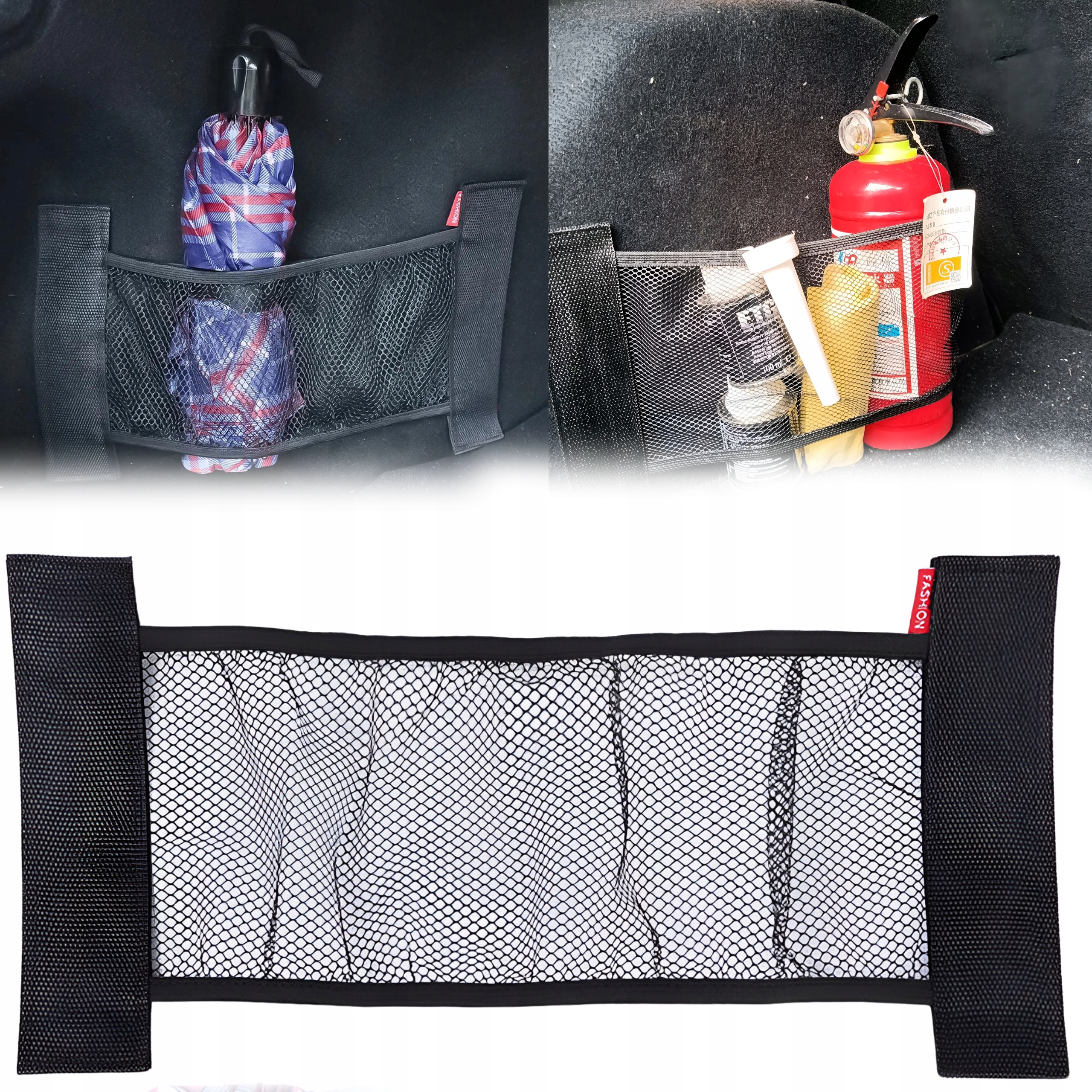 Siatka Na Rzep do samochodu auta bagażnika Organizer Autosiatka 45CM