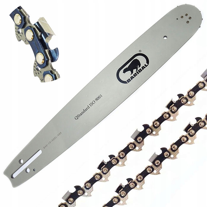 2x Łańcuch Prowadnica do Makita Dcs 430 520 Husqvarna 350 435 440