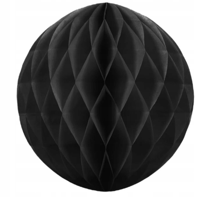 

Kula honeycomb bibułowa czarna wisząca halloween